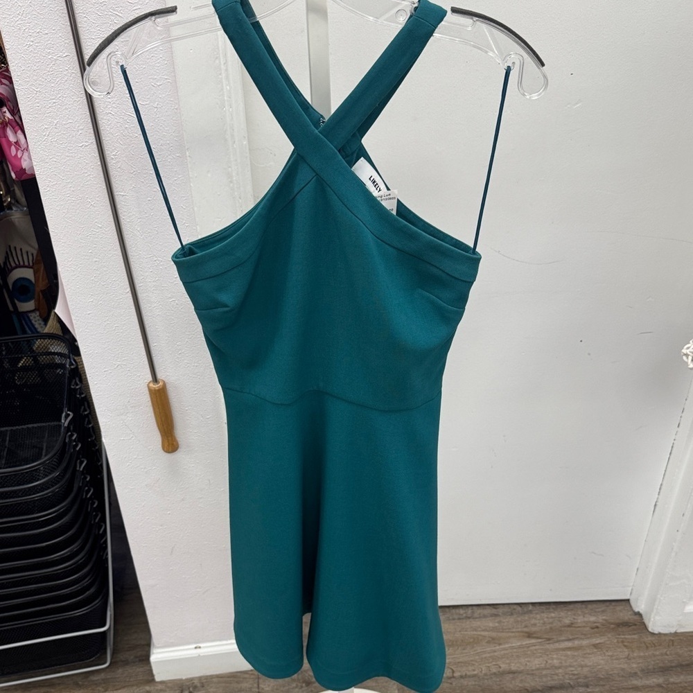 Likely Teal Mini Dress Size 4